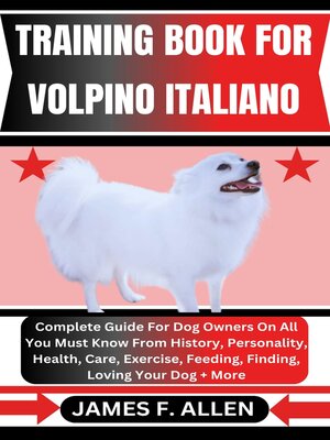 cover image of TRAINING BOOK FOR VOLPINO ITALIANO